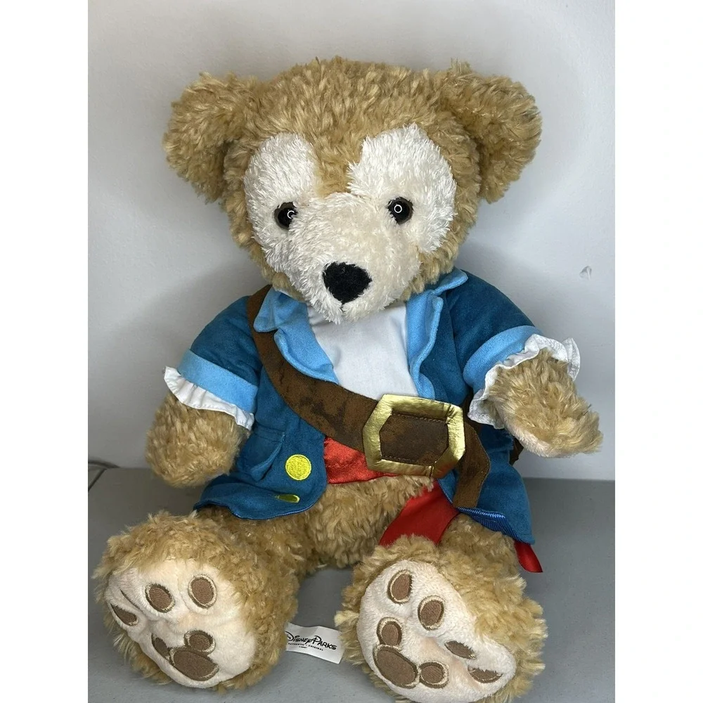 Disney Mickey Mouse Duffy Bear Hidden Mickey Plush Pirate Outfit Stuffed Animal